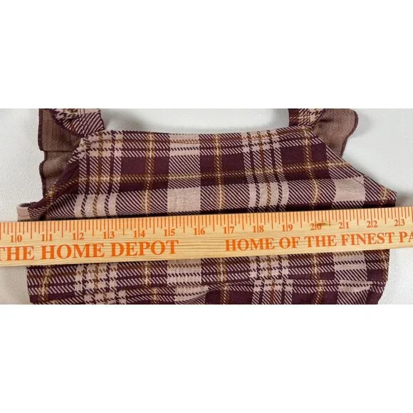 Pinky Plaid Flutter Dress - Picture 4 of 8